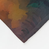 Sasquatsche Herbstlandschaft Sunset Fleece Blanket (Ecke)