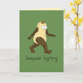 Sasquatsche Squash Fallen Halloween Grußkarte Karte (Gelbe Blume)