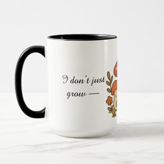 Sass And Gratitude Mushroom Coffee Mug Tasse (Links)
