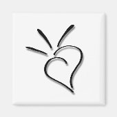 Sass Heart by Cussdum Designs Magnet (Vorne)