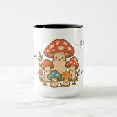 Sass und Dankbarkeit Pilz-Kaffeetasse Tasse (Zentrum)