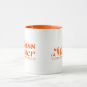 Sass-Vorlagenorange Tasse (Zentrum)