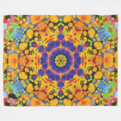 Sassafras Kaleidoscope Fleece Blanket (Vorderseite (Horizontal))