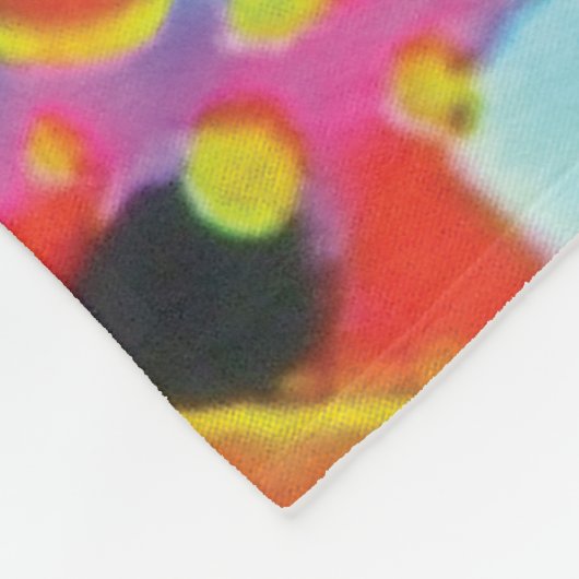 Sassafras Kaleidoscope Fleece Blanket (Ecke)