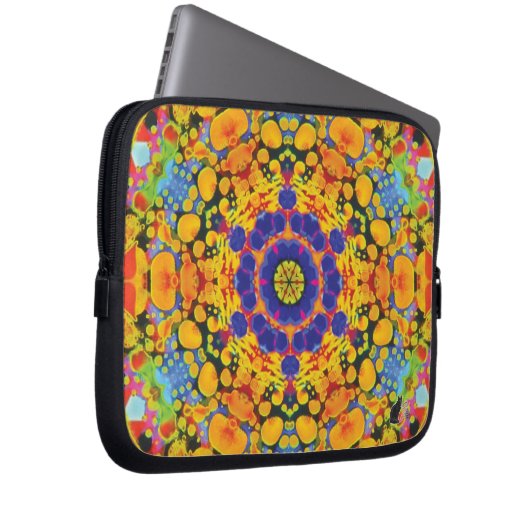 Sassafras Kaleidoskop Laptopschutzhülle (Vorne Rechts)