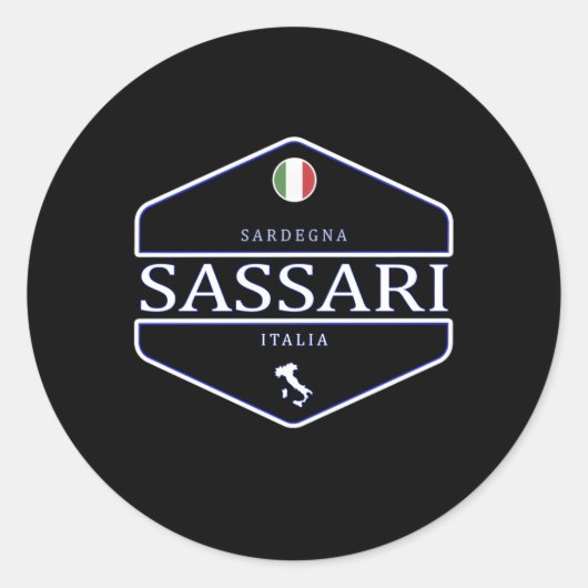 Sassari Sardegna Italia Sassari Sardinia Italien Runder Aufkleber (Vorderseite)