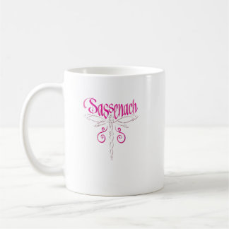 Sassenach Dragonfly Celtic Pink Scottish Gift  Kaffeetasse