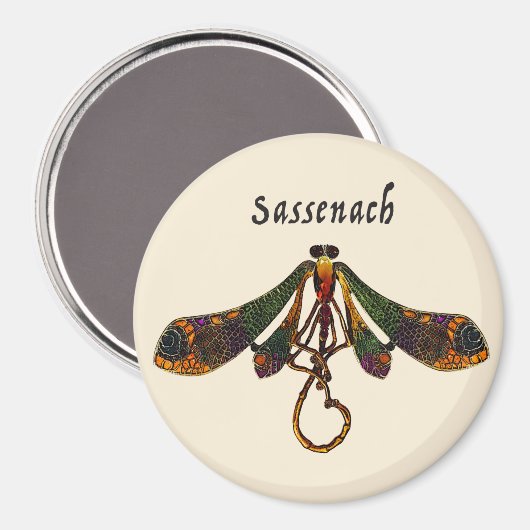 Sassenach Dragonfly Magnet (Vorderseite/Rückseite)