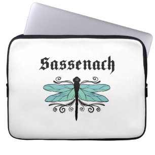 Sassenach Dragonfly Outlander Amber Blue Gift T-Sh Laptopschutzhülle