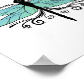 Sassenach Dragonfly Outlander Amber Blue Gift T-Sh Poster (Ecke)