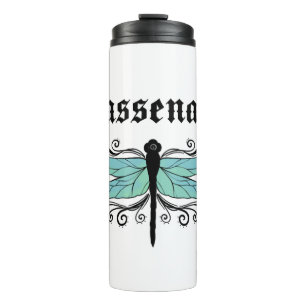 Sassenach Dragonfly Outlander Amber Blue Sweatshir Thermosbecher