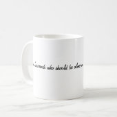 Sassenach Highlands Tasse. Kaffeetasse (Vorderseite Links)