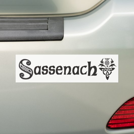 Sassenach - keltische Distel Autoaufkleber (Auf Auto)