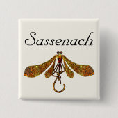 Sassenach Libelle Button (Vorderseite)