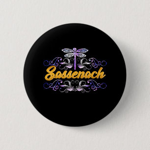Sassenach-Outlander-Blauer Libelle Button