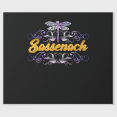 Sassenach-Outlander-Blauer Libelle Geschenkpapier (Flach)