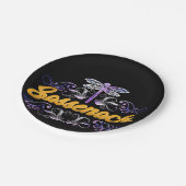 Sassenach-Outlander-Blauer Libelle Pappteller (Schrägansicht)