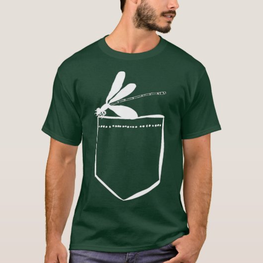 Sassenach Pocket Dragonflies Insects Bugs T-Shirt (Vorderseite)