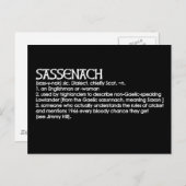 Sassenach Postkarte (Vorne/Hinten)