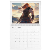 Sassenach-Style Scottish Anime Highland Lovers Fan Kalender (Feb 2026)