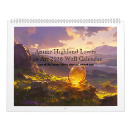 Sassenach-Style Scottish Anime Highland Lovers Fan Kalender