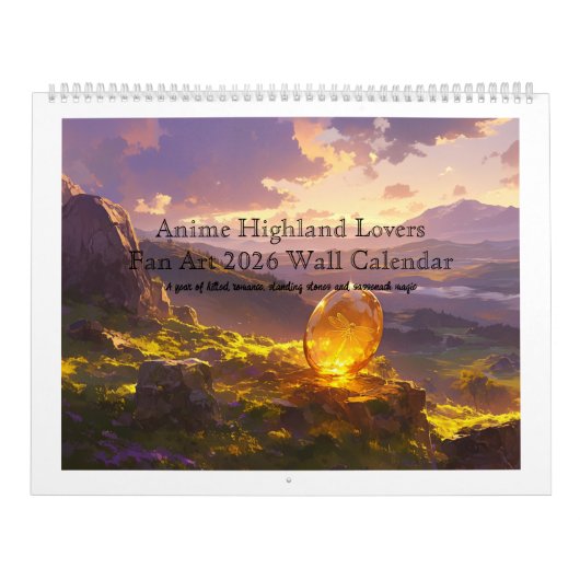 Sassenach-Style Scottish Anime Highland Lovers Fan Kalender (Titelbild)
