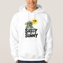 Sassenes, aber sonniges Froschdesign - Funny Summe Hoodie