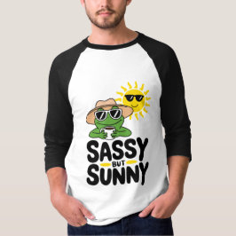 Sassenes, aber sonniges Froschdesign - Funny Summe T-Shirt
