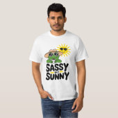 Sassenes, aber sonniges Froschdesign - Funny Summe T-Shirt (Vorne ganz)