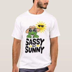 Sassenes, aber sonniges Froschdesign - Funny Summe T-Shirt