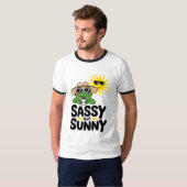 Sassenes, aber sonniges Froschdesign - Funny Summe T-Shirt (Vorne ganz)