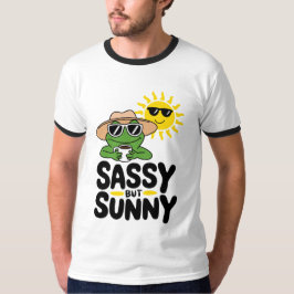 Sassenes, aber sonniges Froschdesign - Funny Summe T-Shirt