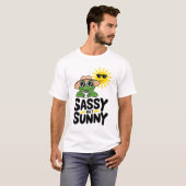 Sassenes, aber sonniges Froschdesign - Funny Summe T-Shirt (Vorne ganz)
