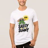 Sassenes, aber sonniges Froschdesign - Funny Summe Tri-Blend Shirt (Vorderseite)