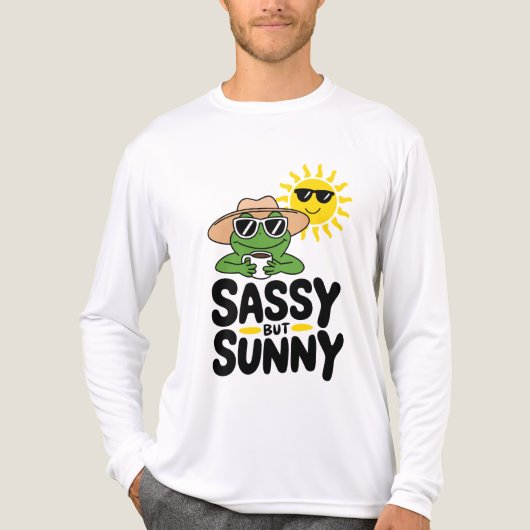 Sassenes, aber sonniges Froschdesign - Funny Summe Tri-Blend Shirt (Vorderseite)