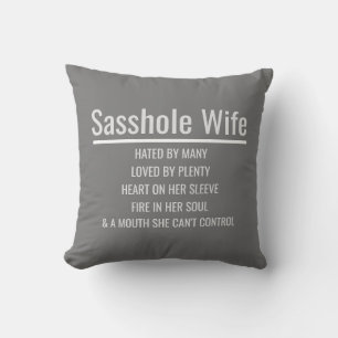 Sasshole Ehefrau Kissen