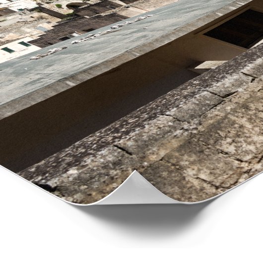 Sassi di Matera Altstadt Poster (Ecke)
