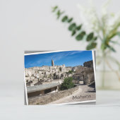 Sassi di Matera Altstadt Postkarte (Stehend Vorderseite)