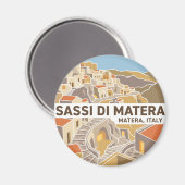 Sassi di Matera Italien Magnet (Vorderseite/Rückseite)