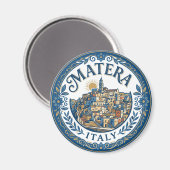 Sassi di Matera Italien Magnet (Vorderseite/Rückseite)