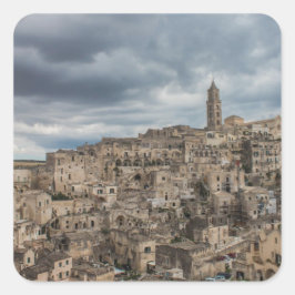 Sassi di Matera, Italien Quadratischer Aufkleber