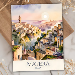 Sassi di Matera Reisen Italien Höhle Stadt Benutze Postkarte