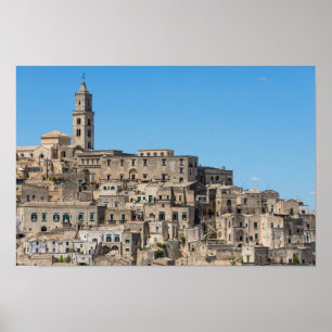 Sassi Di Matera-Stadt in Italien Poster