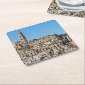 Sassi Di Matera-Stadt in Italien Rechteckiger Pappuntersetzer (angewinkelt)