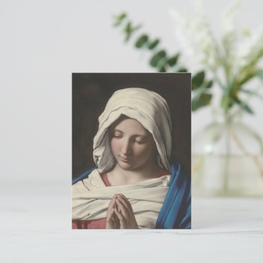 Sassoferrato - Madonna im Gebet Postkarte (Stehend Vorderseite)