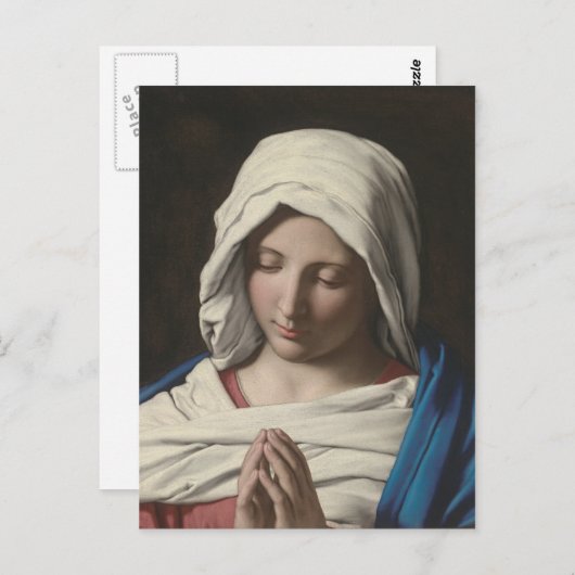 Sassoferrato - Madonna im Gebet Postkarte (Vorne/Hinten)