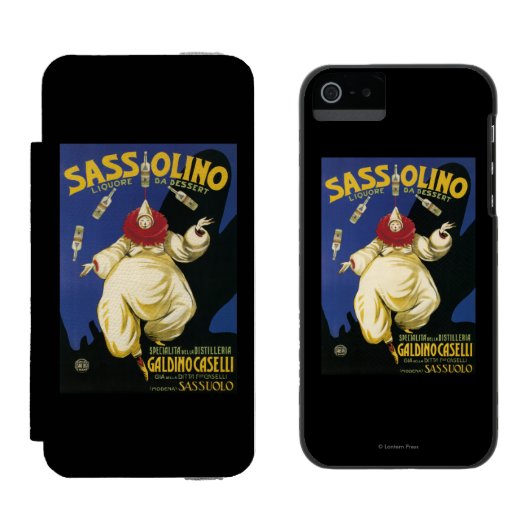 Sassolino Liquore DA Nachtisch fördernd Incipio iPhone Geldbeutel-Hülle (Seite an Seite)