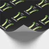 Sassparagus Funny Asparagus Gemüsepuppe Dark BG Geschenkpapier (Ecke)