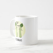 Sassparagus Funny Asparagus Gemüsepuppe Kaffeetasse (Vorderseite Links)