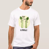 Sassparagus Funny Asparagus Gemüsepuppe T-Shirt (Vorderseite)